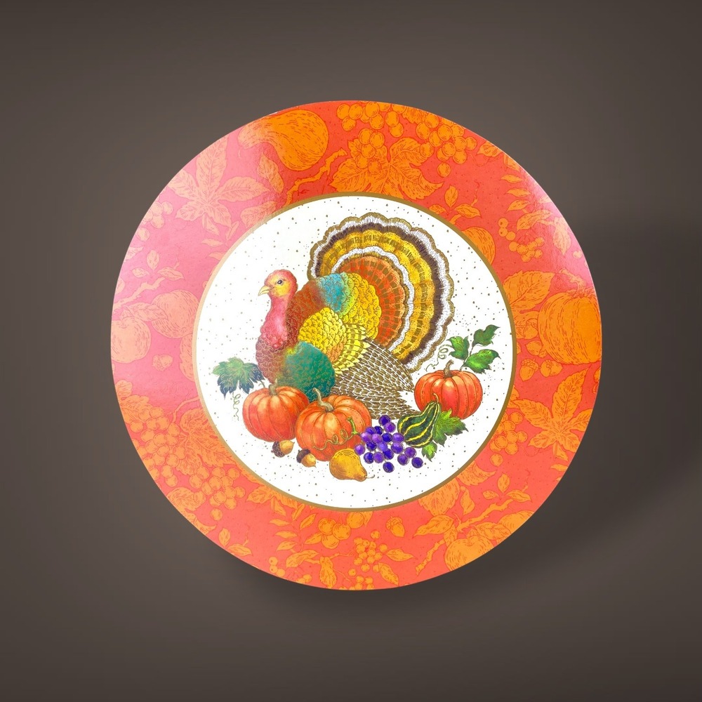 80s Thanksgiving Turkey PAPER Placemats 14 Reversible Color Page Back DISPOSABLE - Picture 4 of 8